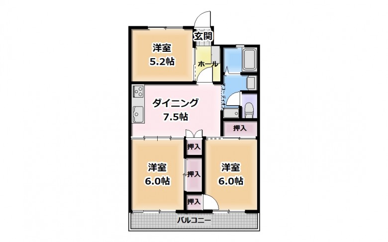 3DK(間取) 3DK(間取)